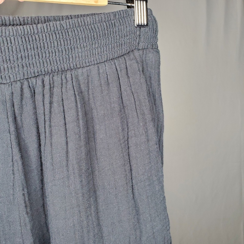 Aerie Wide Leg Cargo Pants Women XS Gauze Cotton Beachy Coastal Boho - Picture 8 of 10